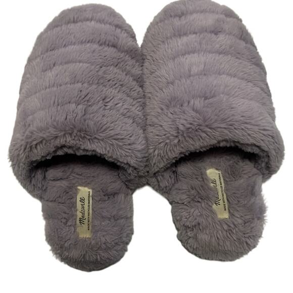 MADEWELL FAUX FUR CLOUDLIFT SLEEPERS SIZE 8 - Picture 2 of 7